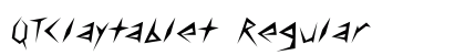 QTClaytablet Regular font free download