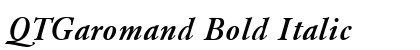 QTGaromand Bold Italic preview QTGaromand Bold Italic preview