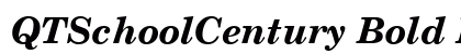 QTSchoolCentury Bold Italic preview QTSchoolCentury Bold Italic preview