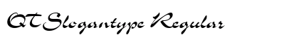 QTSlogantype Regular font free download