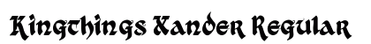Kingthings Xander Regular font free download