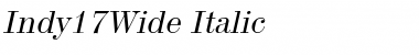 Indy17Wide Italic