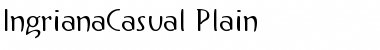 IngrianaCasual Plain Font