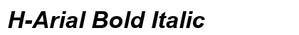 H-Arial Bold Italic font free download