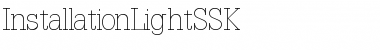 InstallationLightSSK Regular Font