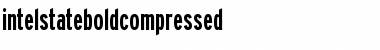 intelstateboldcompressed Regular Font
