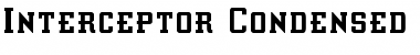 Interceptor Condensed Condensed Font