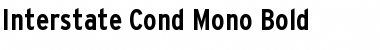 Interstate Cond Mono Font
