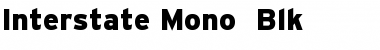 Interstate Mono - Blk Regular Font