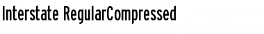Interstate RegularCompressed Font
