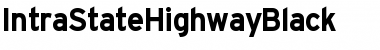 IntraStateHighwayBlack Regular Font