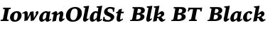 IowanOldSt Blk BT Black Italic Font