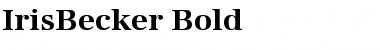 IrisBecker Bold Font