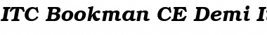 Bookman CE Demi Italic Font