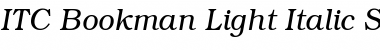 ITC Bookman SWA Light Italic Font