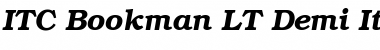Bookman LT Light Bold Italic Font