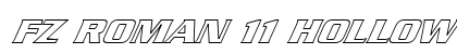 FZ ROMAN 11 HOLLOW ITALIC Bold Font Preview