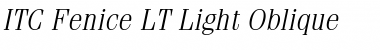 ITCFenice LT Light Italic Font