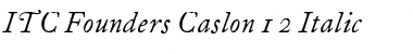 FCaslon 12 ITC Font