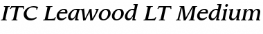 Leawood LT Medium Font