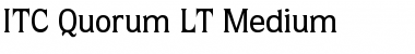 Quorum LT Medium Regular Font