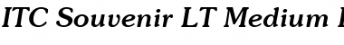 Souvenir LT Medium Italic Font