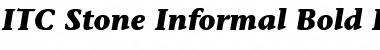 StoneInformal Bold Italic Font
