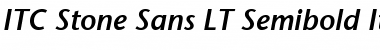 StoneSans LT Bold Italic