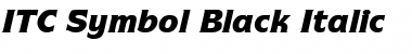 ITCSymbol Black Italic Font