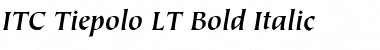 Tiepolo LT Book Bold Italic Font