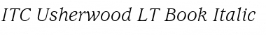 Usherwood LT Book Italic
