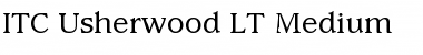 Usherwood LT Medium Regular Font