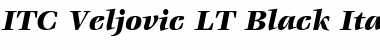 Veljovic LT Black Italic Font