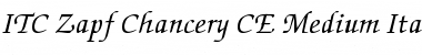 Zapf Chancery CE Medium Italic Font