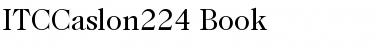 ITCCaslon224-Book Font