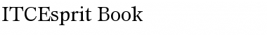 ITCEsprit-Book Book Font