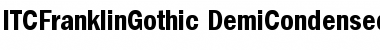 ITCFranklinGothic-DemiCondensed Font