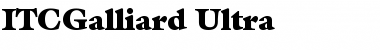 ITCGalliard-Ultra Ultra Font