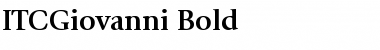 ITCGiovanni Bold Font