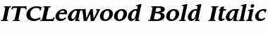 ITCLeawood BoldItalic Font