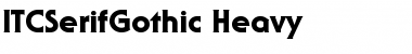 ITCSerifGothic-Heavy Heavy Font