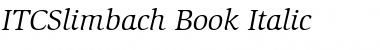 ITCSlimbach-Book BookItalic