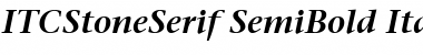 ITCStoneSerif-SemiBold Font