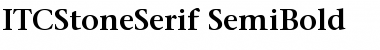 ITCStoneSerif-SemiBold Semi Bold Font