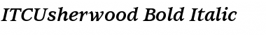 ITCUsherwood BoldItalic Font