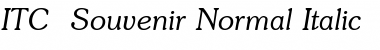 ITC_ Souvenir Normal-Italic
