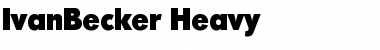 Download IvanBecker-Heavy Font