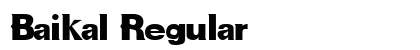 Baikal Regular font free download