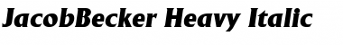 JacobBecker-Heavy Font