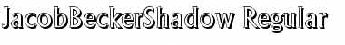 JacobBeckerShadow Regular Font